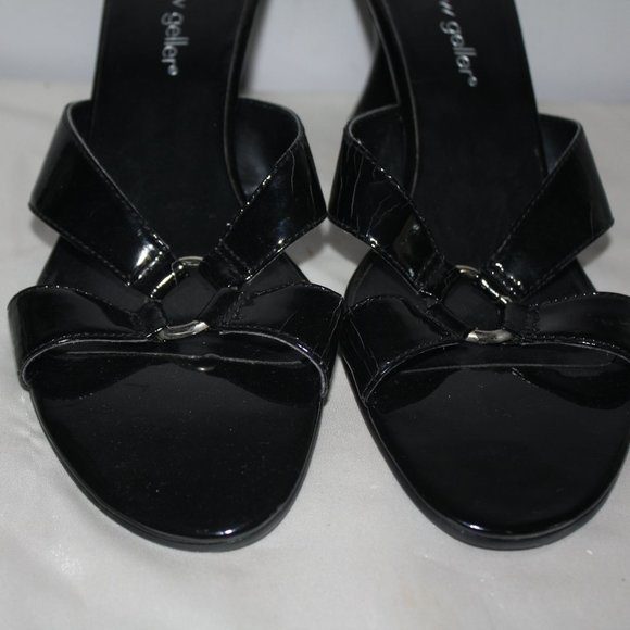NEW ANDREW GELLER Slide Heels Sz 8 M - Picture 4 of 6